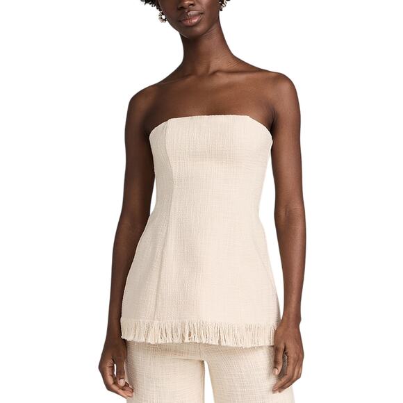 Staud 'Silvia' Cream Cotton Top Size 0 - Picture 1 of 5